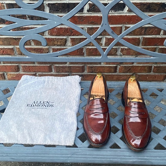 Allen Edmonds Randolph Penny Loafer in Shell Cordovan 13C - Picture 10 of 13